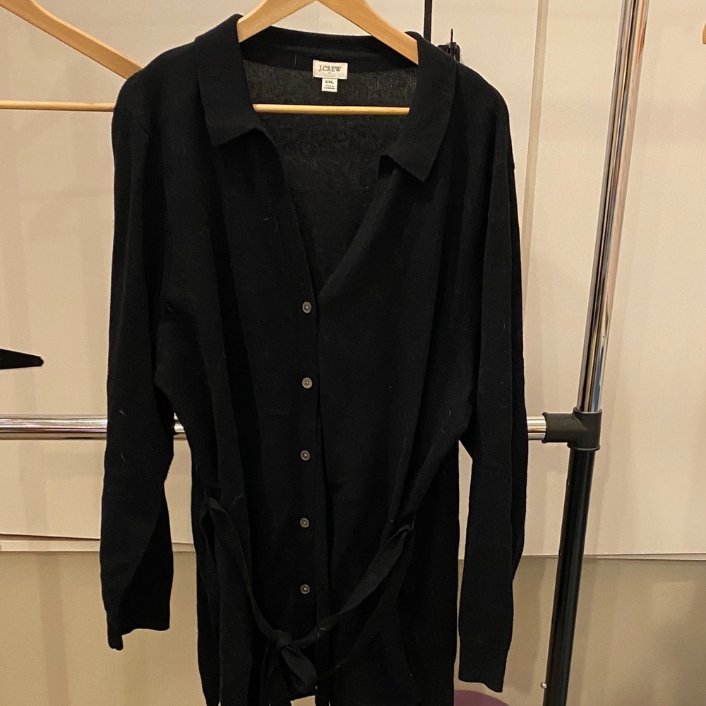 J. Crew Black Knit Cardigan